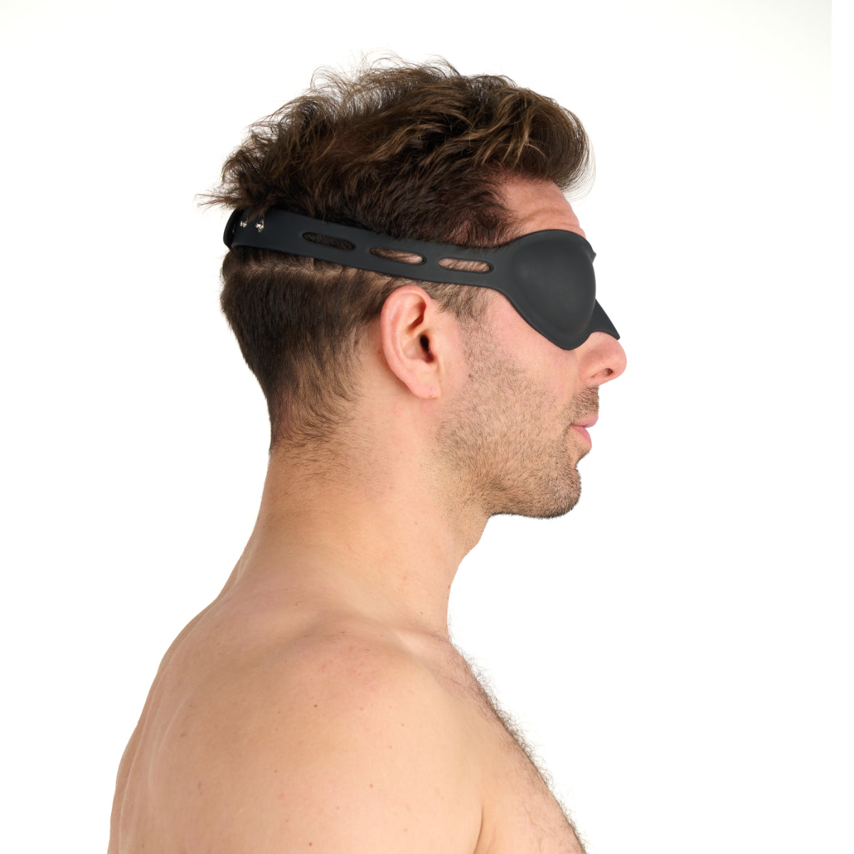 Prowler RED Silicone Full Blindfold Black