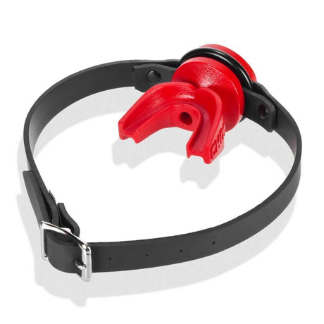 Prowler RED By Oxballs CHOMP Gag With Breather Hole Red Black - Simply Pleasure