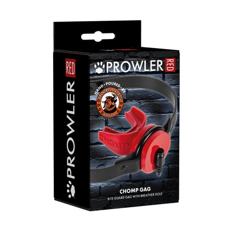 Prowler RED By Oxballs CHOMP Gag With Breather Hole Red Black - Simply Pleasure