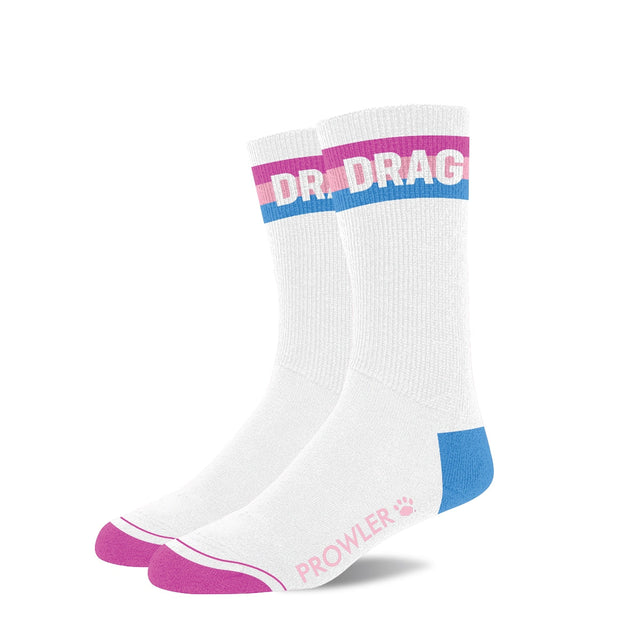 Prowler Drag Socks White Pink Blue