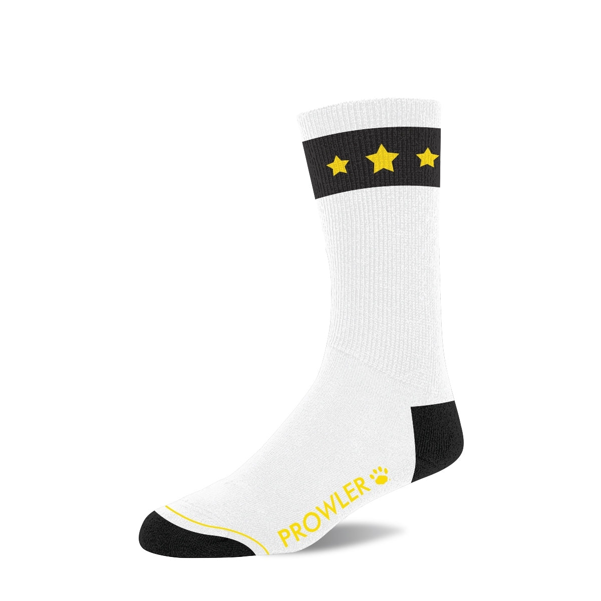 Prowler Gold Star Socks White Yellow Black