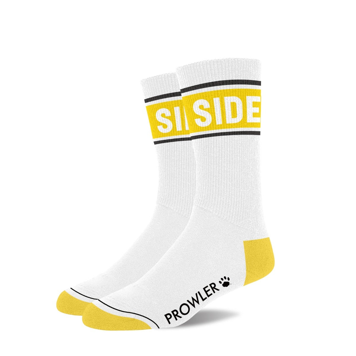 Prowler Side Socks White Yellow