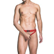Prowler RED Ass-less Cock Ring Jock Strap Red - Simply Pleasure