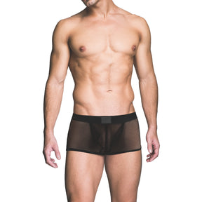 Prowler RED Fishnet Ass-less Trunk Black - Simply Pleasure