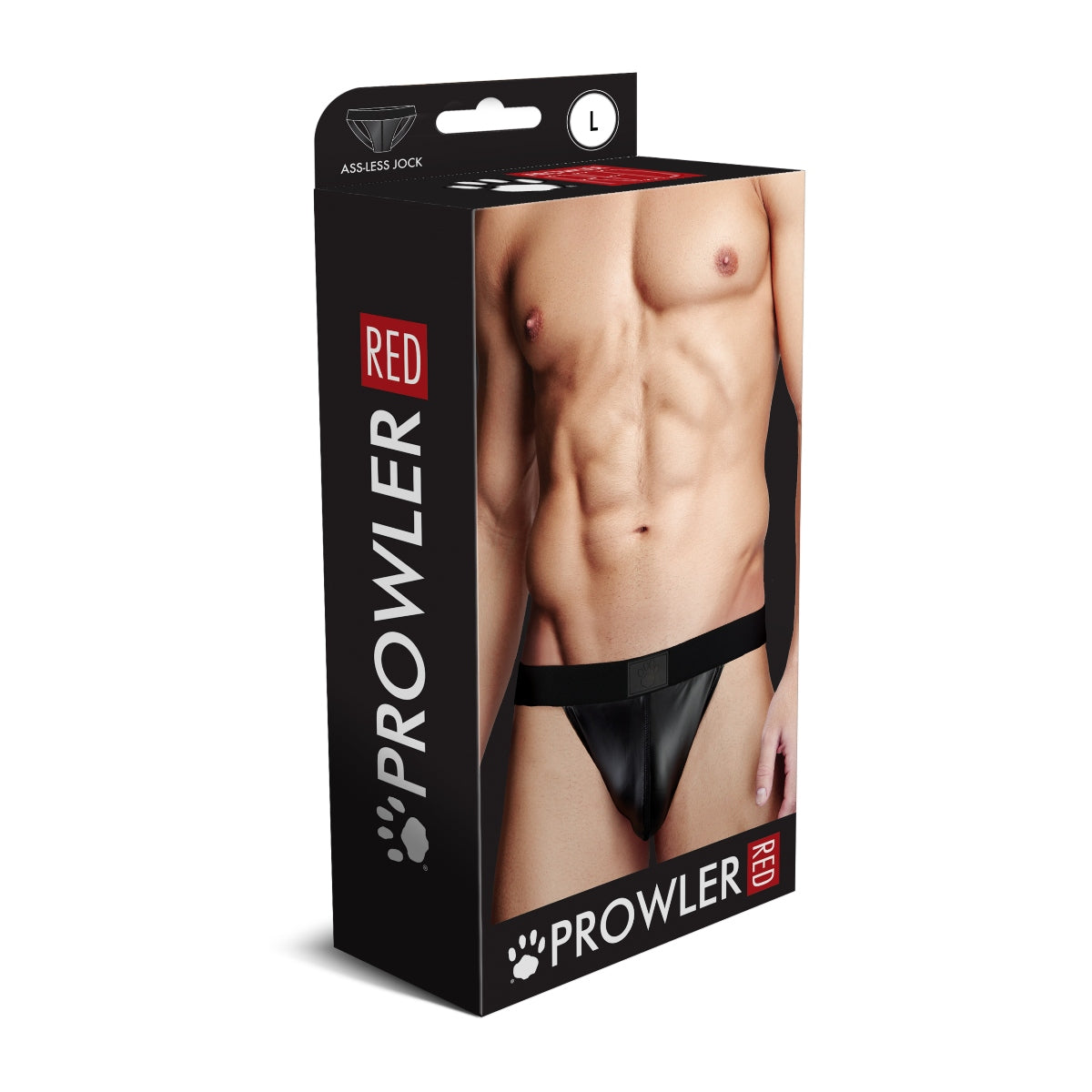 Prowler RED Wetlook Ass-less Jock Strap Black