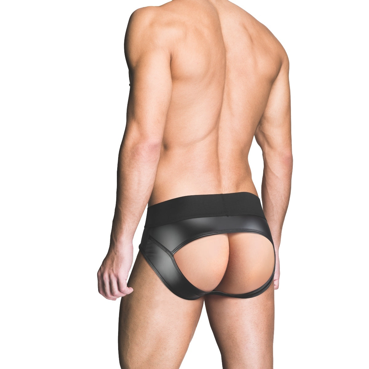 Prowler RED Wetlook Ass-less Brief Black