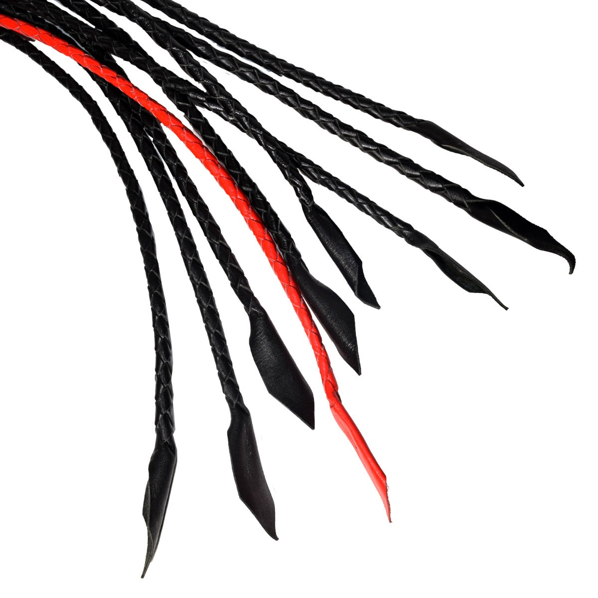 Prowler RED Short Handle Red & Black Flogger