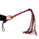 Prowler RED Long Handle Red & Black Flogger