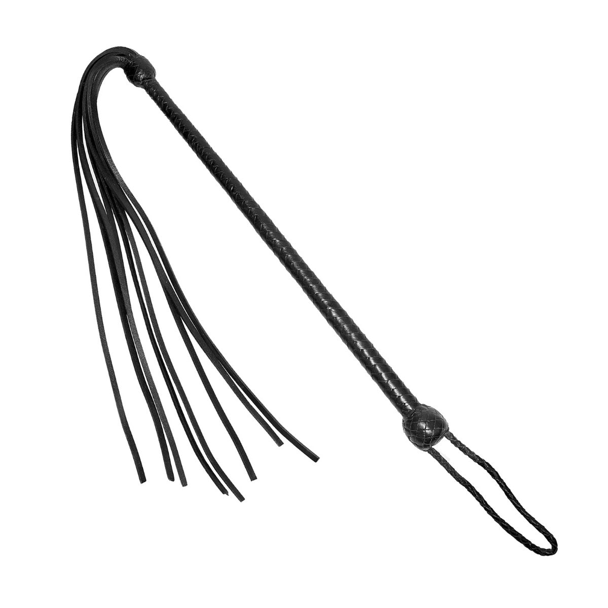 Prowler RED Long Handled Whip Black