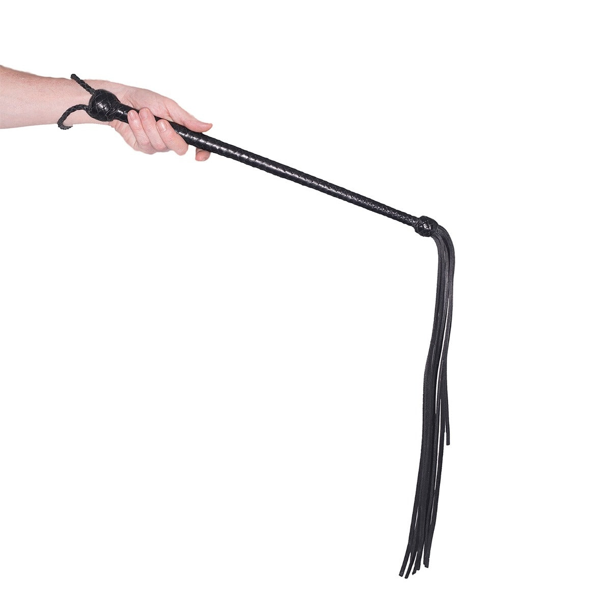 Prowler RED Long Handled Whip Black