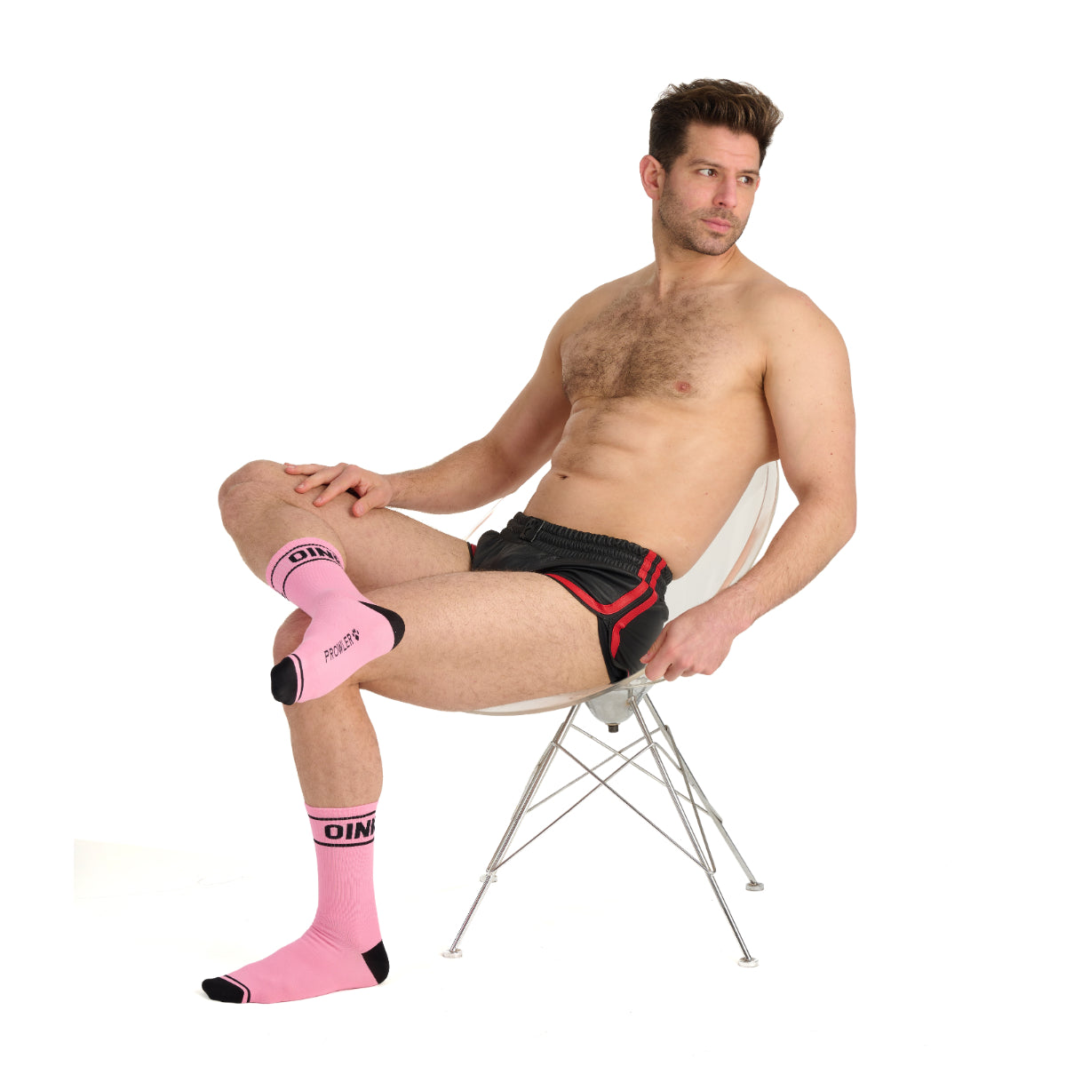Prowler RED Oink Socks Pink Black