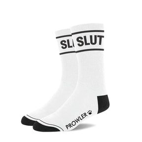 Prowler RED Slut Socks White Black