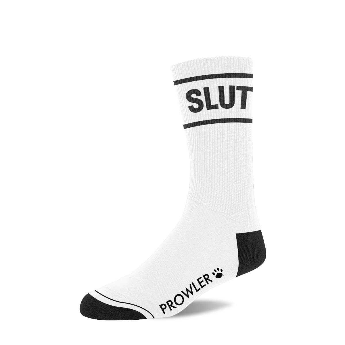 Prowler RED Slut Socks White Black