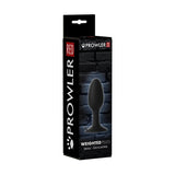 Prowler RED Weighted Butt Plug Black Small