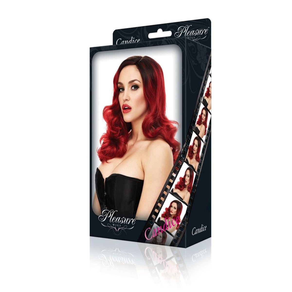 Pleasure Wigs Candice Wig Red & Black