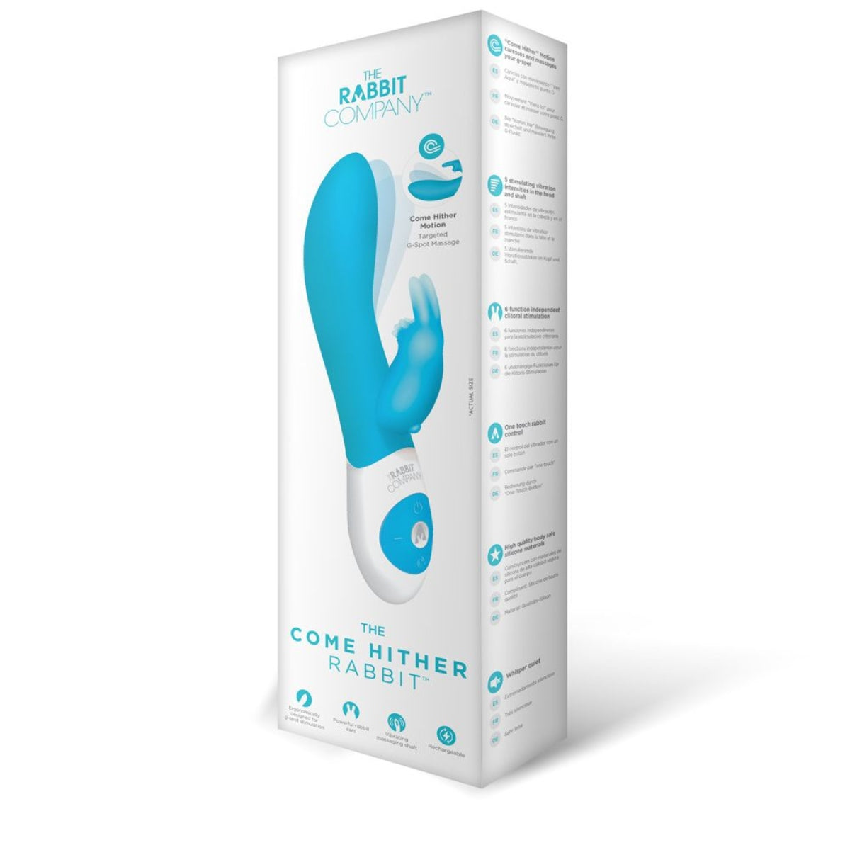 The Rabbit Company The Come Hither Rabbit Vibrator Blue