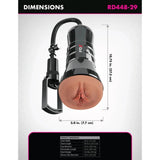 PDX Extreme Wet Pussies Super Sucker XXL Stroker Brown Black