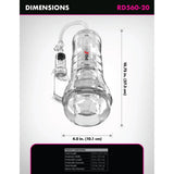 PDX Elite ViewTube Vac XXL See Thru Pump Stroker Clear