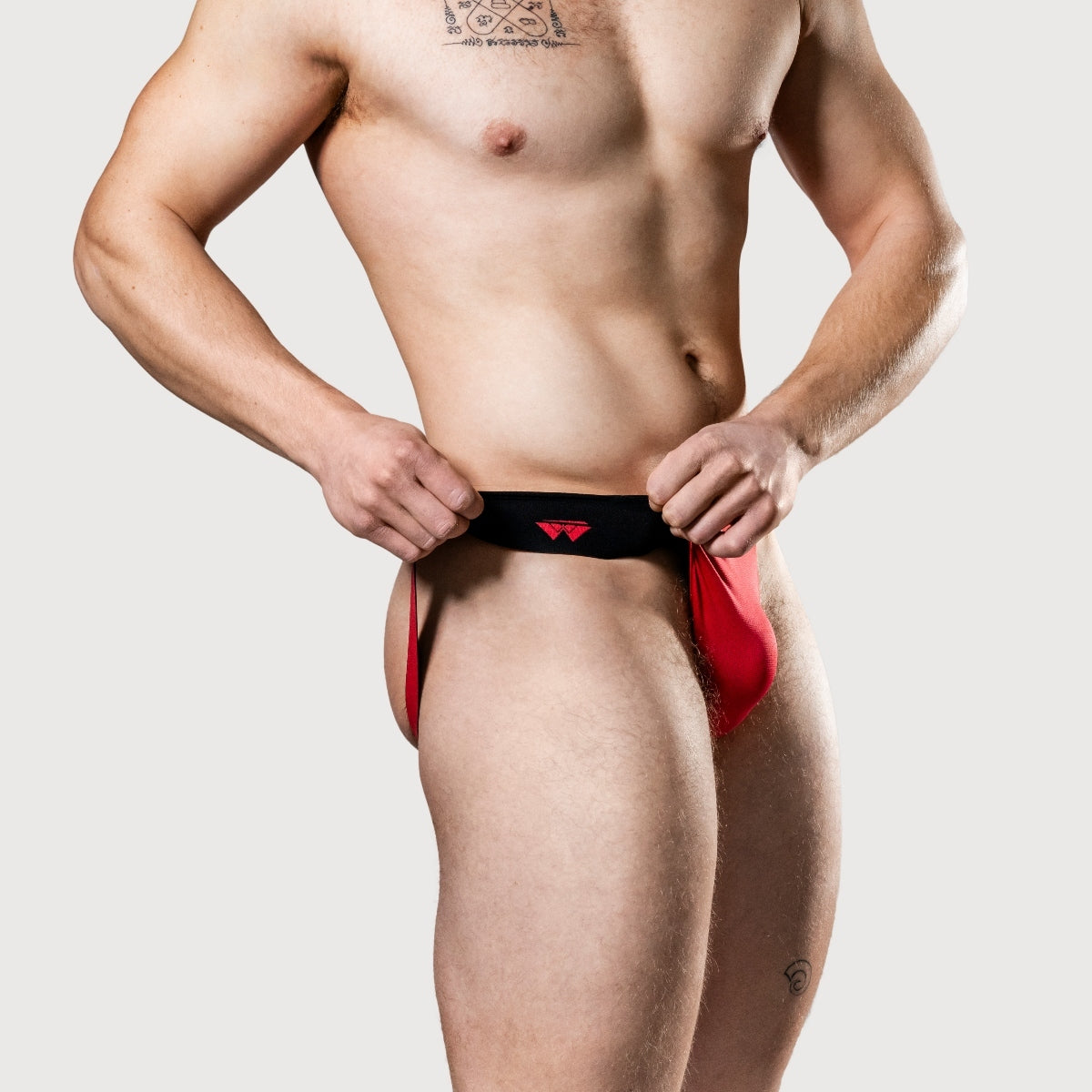 Meyer Marketing Limited Edition 2" Reversible Jock Strap Black Red