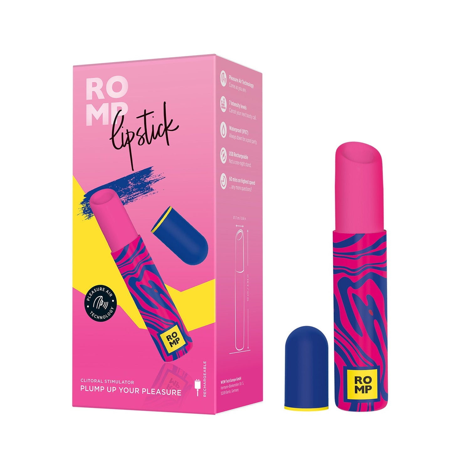 ROMP Lipstick Clitoral Stimulator Pink