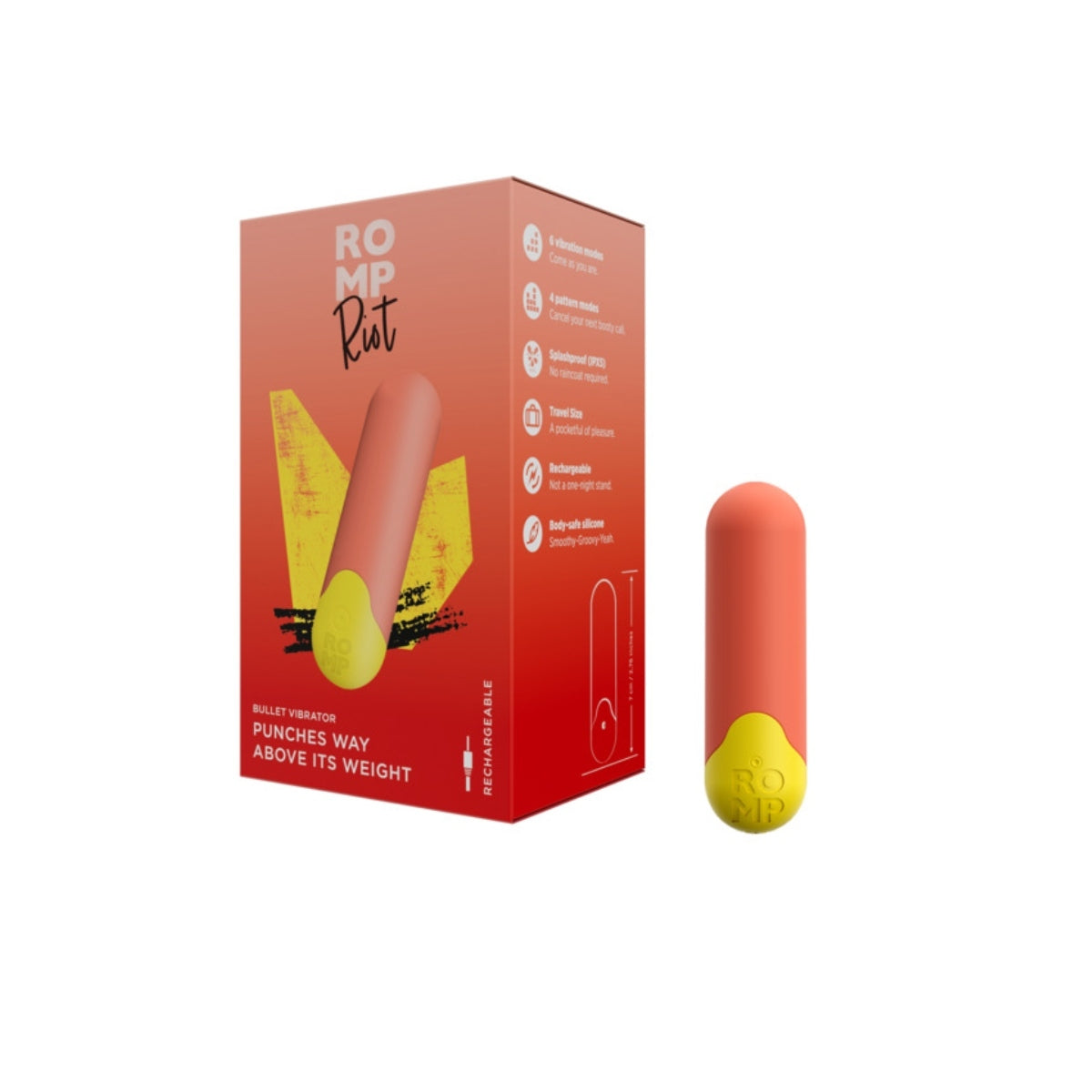 ROMP Riot Bullet Vibrator Orange