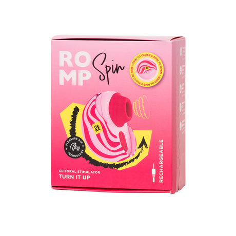 ROMP Spin Clitoral Air Pulse Stimulator Pink