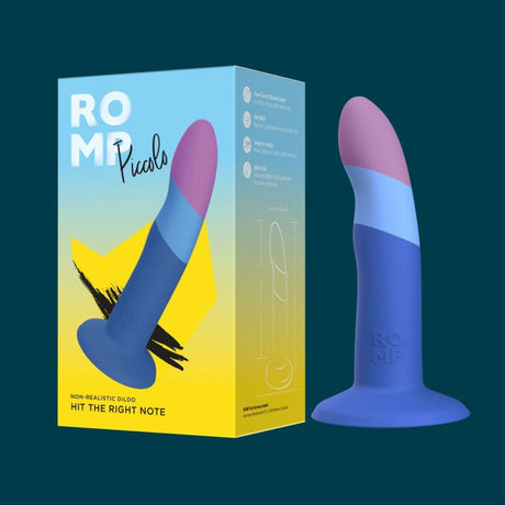 ROMP Piccolo Dildo Blue Purple 5 Inch