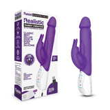 Rabbit Essentials Realistic Rabbit Vibrator With Throbbing Shaft Purple