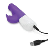 Rabbit Essentials Realistic Rabbit Vibrator With Throbbing Shaft Purple