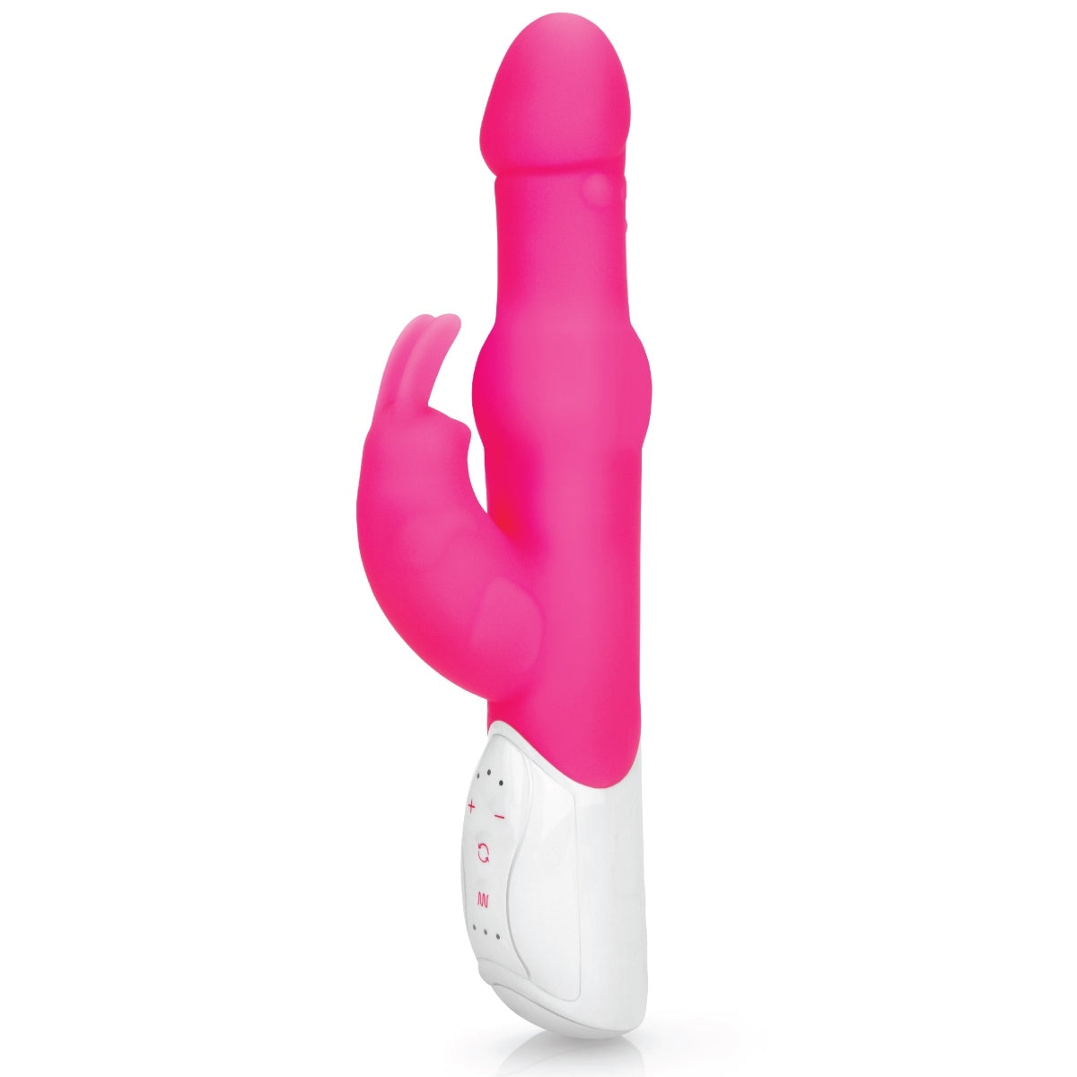 Rabbit Essentials Pearls Rabbit Vibrator With Rotating Shaft Hot Pink