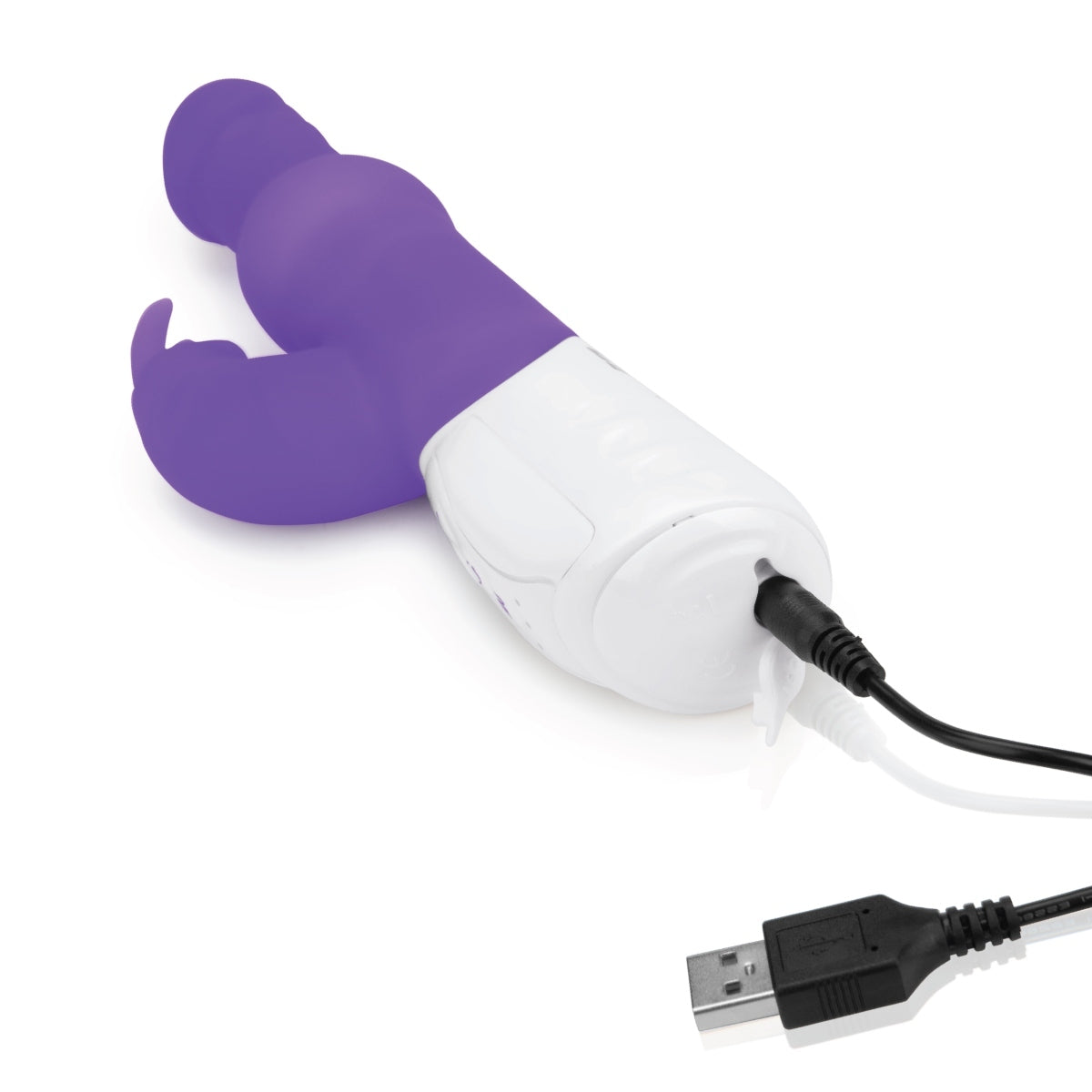 Rabbit Essentials Pearls Rabbit Vibrator With Rotating Shaft Purple