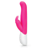 Rabbit Essentials G-Spot Rabbit Vibrator With Rotating Shaft Hot Pink