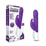 Rabbit Essentials Thrusting Rabbit Vibrator With Throbbing Shaft Purple