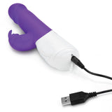 Rabbit Essentials Thrusting Rabbit Vibrator With Throbbing Shaft Purple