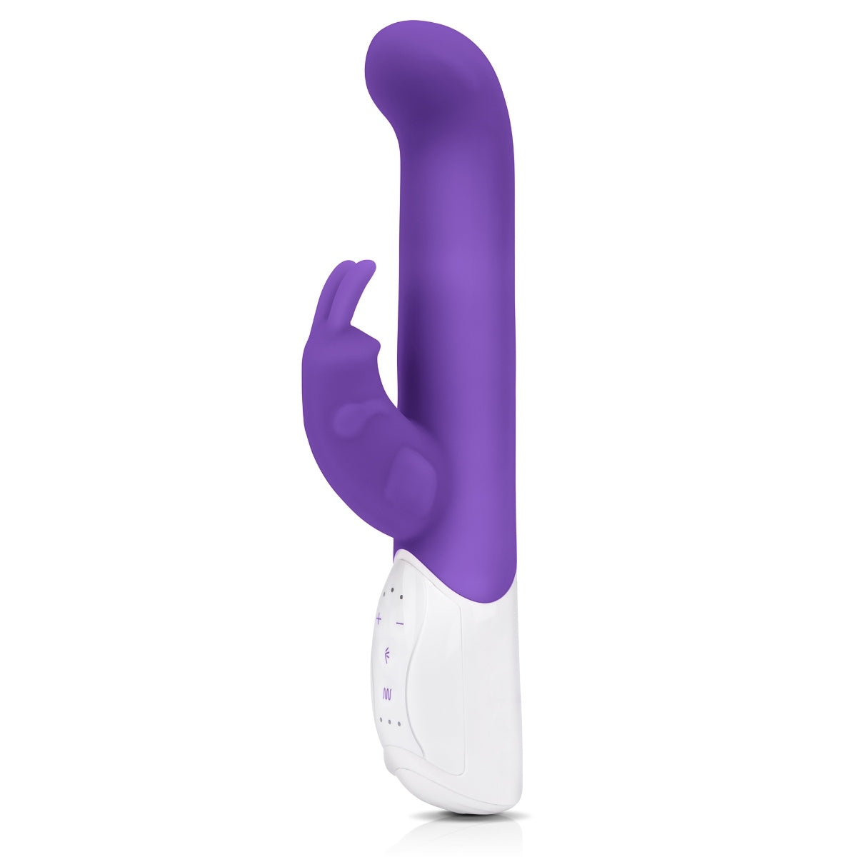 Rabbit Essentials Come Hither Rabbit Vibrator With Throbbing Shaft Purple