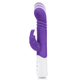 Rabbit Essentials Thrusting Slim Shaft Rabbit Vibrator With Thrusting Function Purple