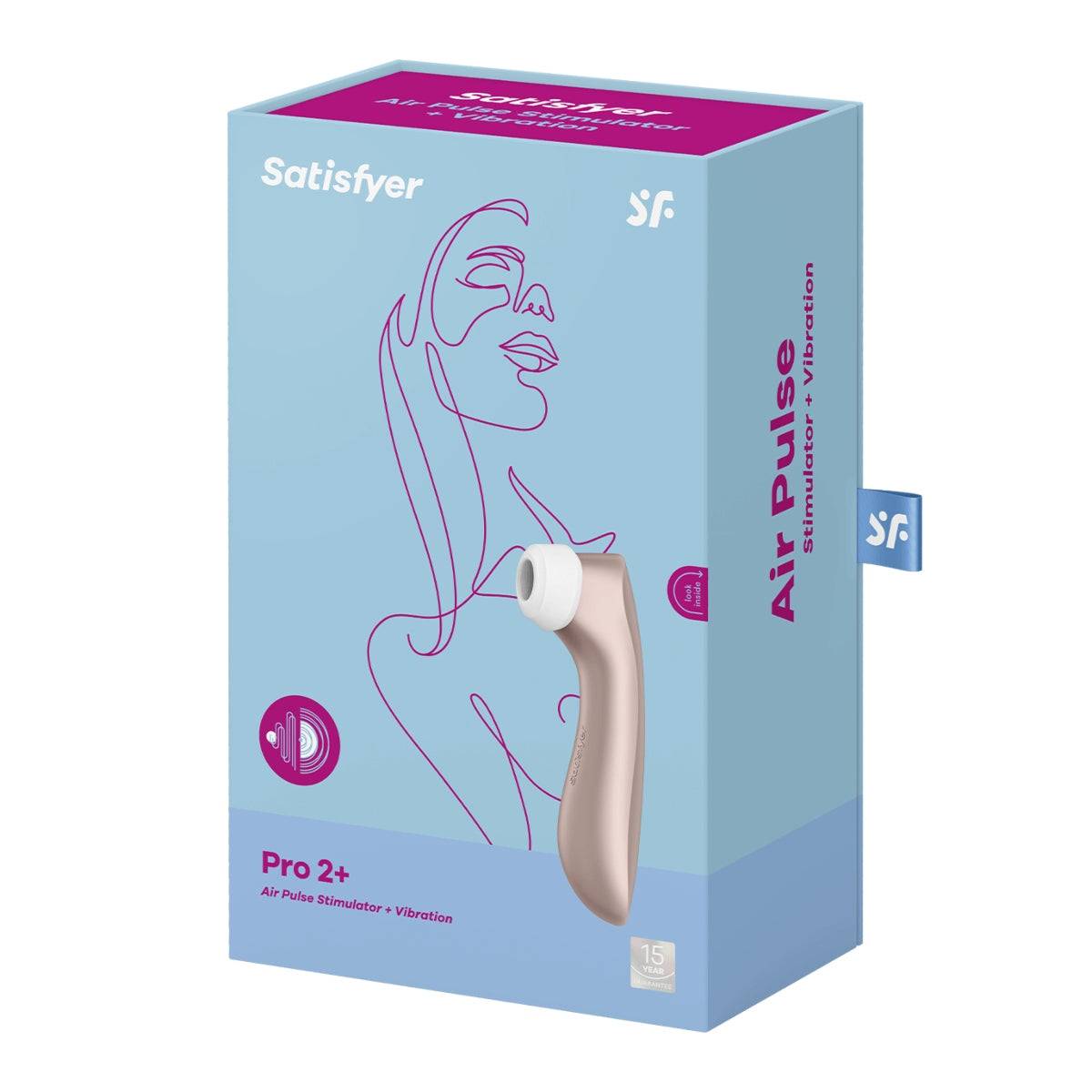 Satisfyer Pro 2 Plus Air Pulse Stimulator Light Pink