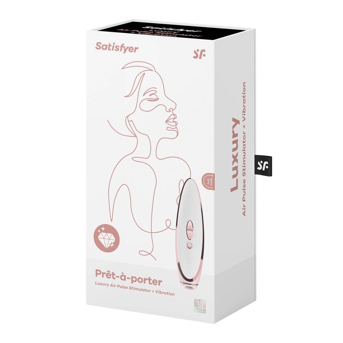Satisfyer Pret A Porter Luxury Air Pulse Stimulator White Rose Gold