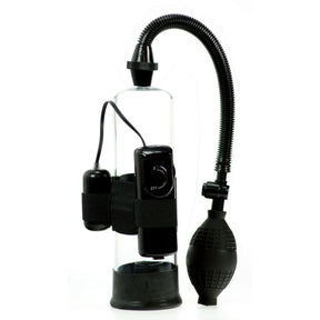 Me You Us Ultimate Power Vibrating Suction Penis Pump Black Clear - Simply Pleasure