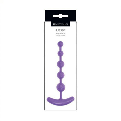 Me You Us Classic Anal Beads Purple - Simply Pleasure