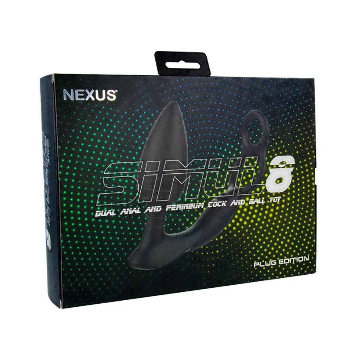 Nexus Simul8 Dual Anal & Perineum Cock & Ball Butt Plug Black