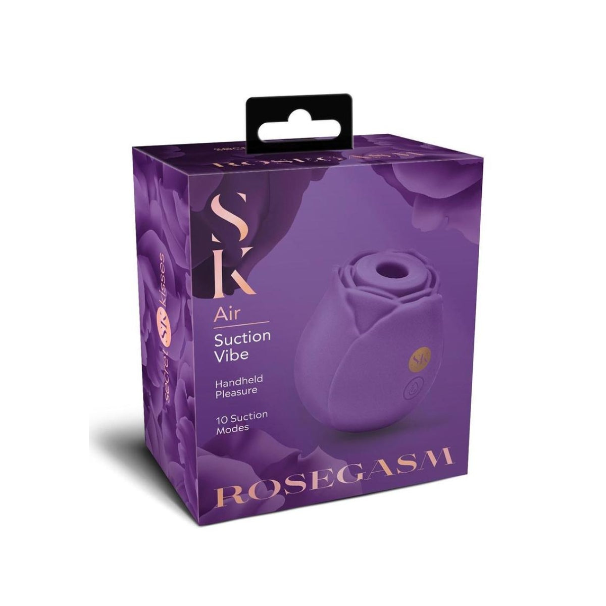 Secret Kisses Rosegasm Air Suction Stimulator Purple