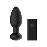 Nexus Tornado Rechargeable Remote Control Rotating Vibrating Butt Plug Black Small