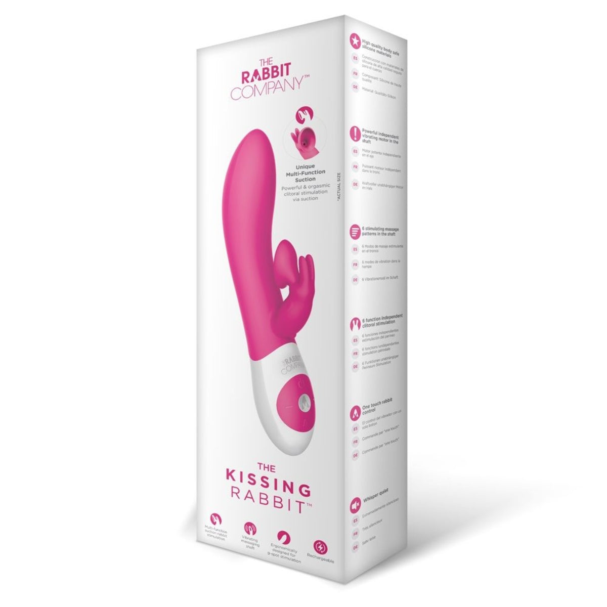 The Rabbit Company The Kissing Rabbit Vibrator Hot Pink