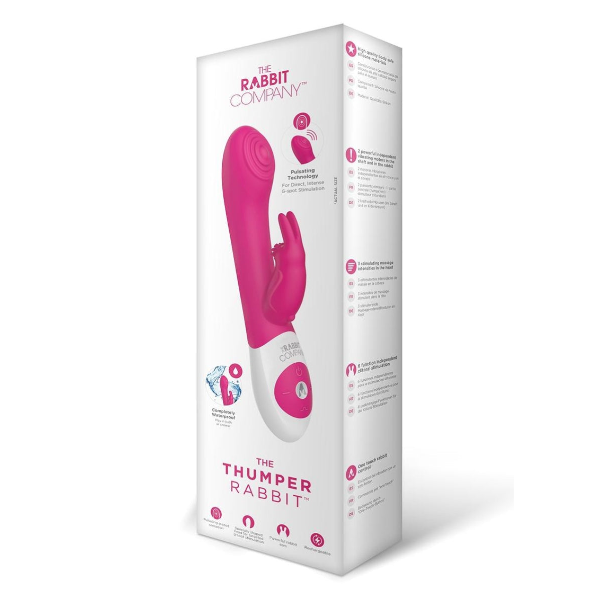 The Rabbit Company The Thumper Rabbit Vibrator Hot Pink