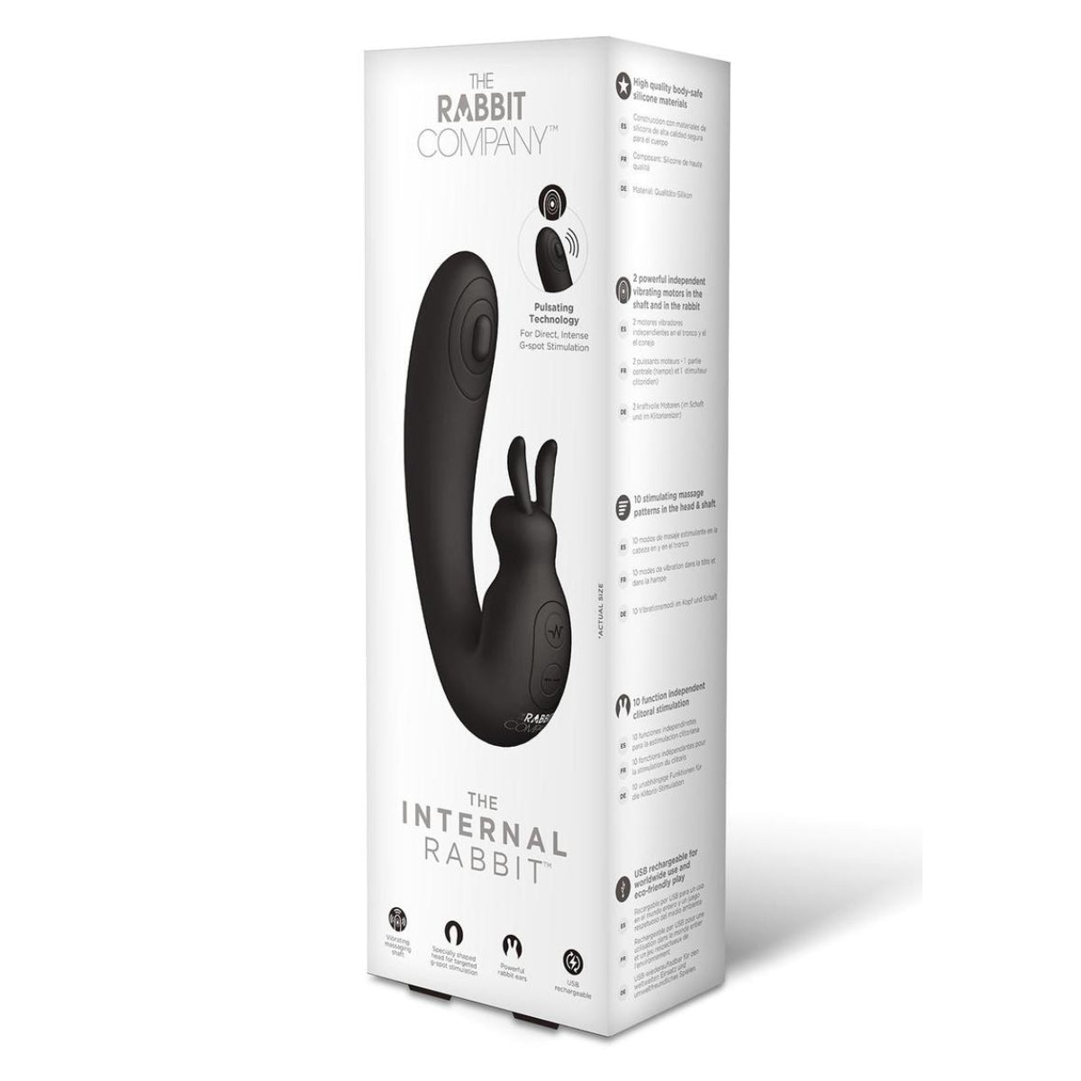 The Rabbit Company The Internal Rabbit Vibrator Black