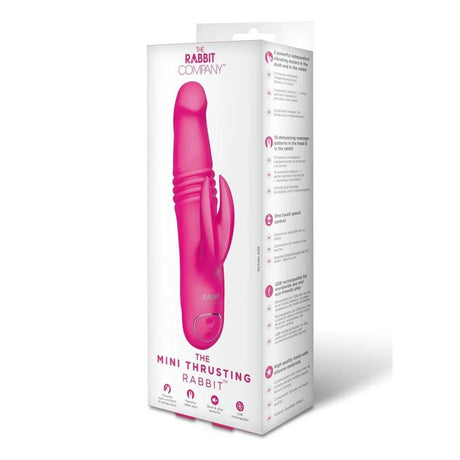 The Rabbit Company The Mini Thrusting Vibrator Hot Pink