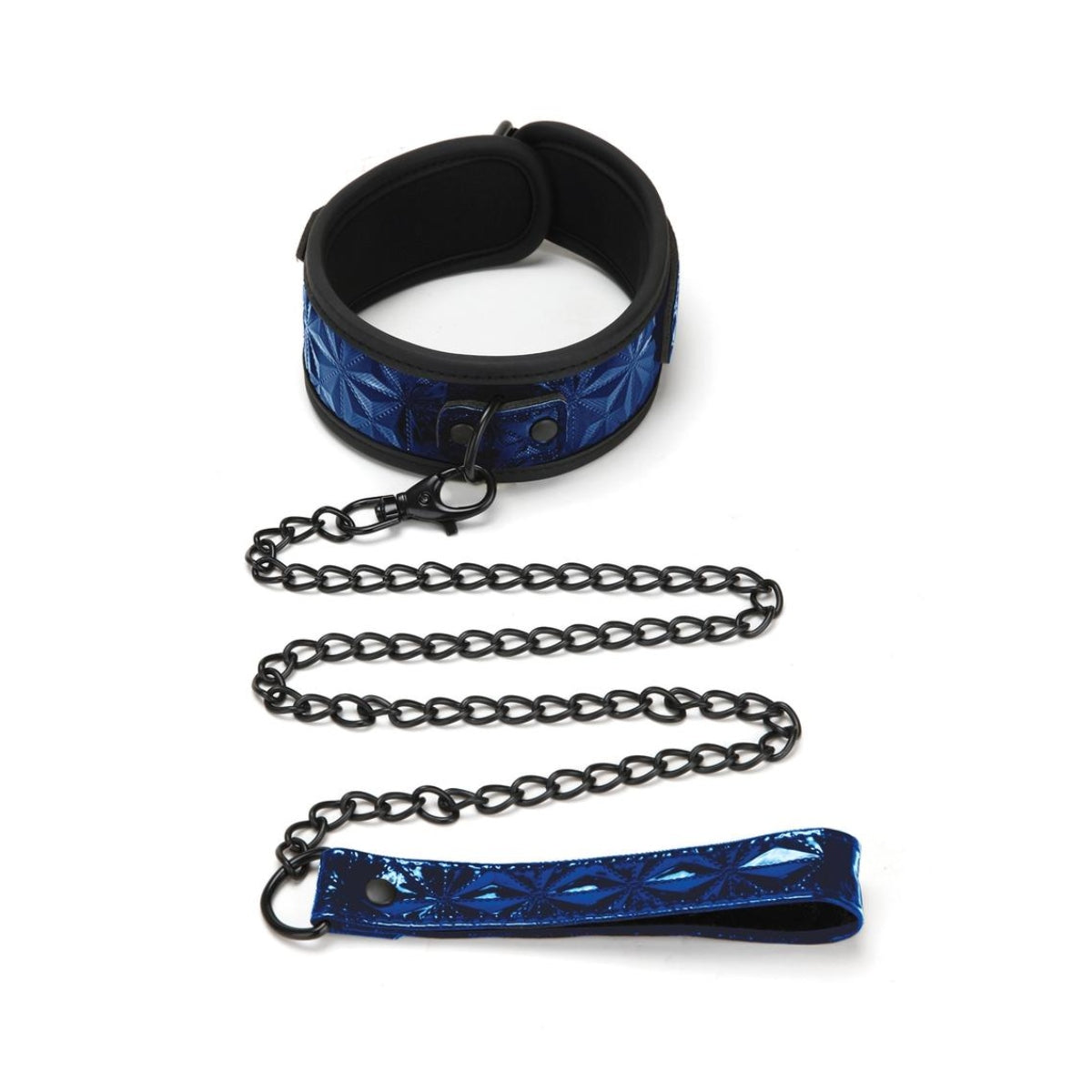 Whipsmart Diamond Collection Collar & Leash Set Blue