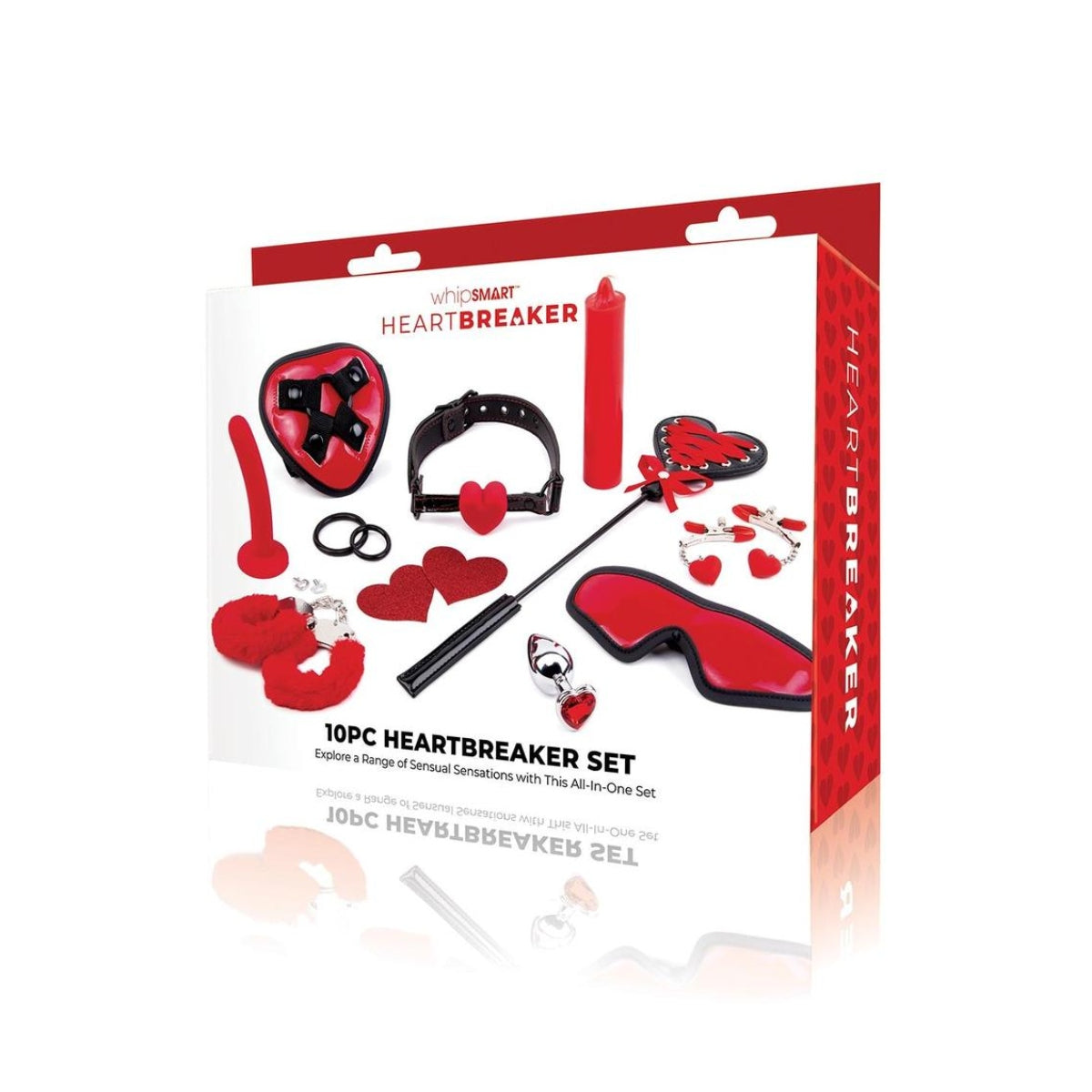 Whipsmart Heartbreaker 10 Piece Sex Toy Set Black Red