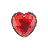 Whipsmart Heartbreaker Heart Crystal Metal Butt Plug Medium 3 Inch